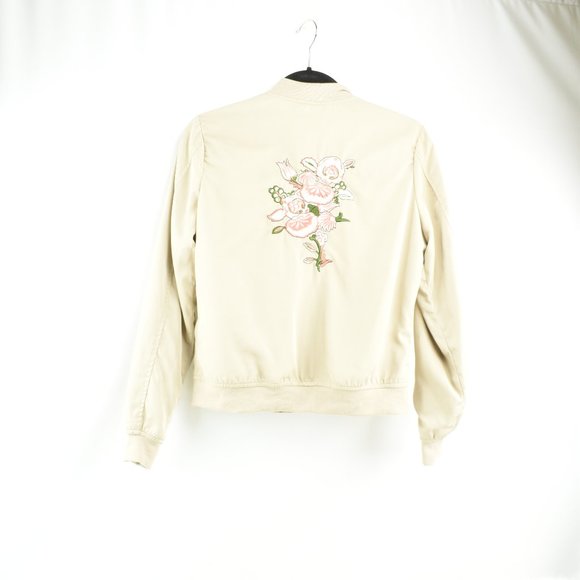 Candies Jacket Size M Ruffle Front Floral Back - Picture 6 of 8